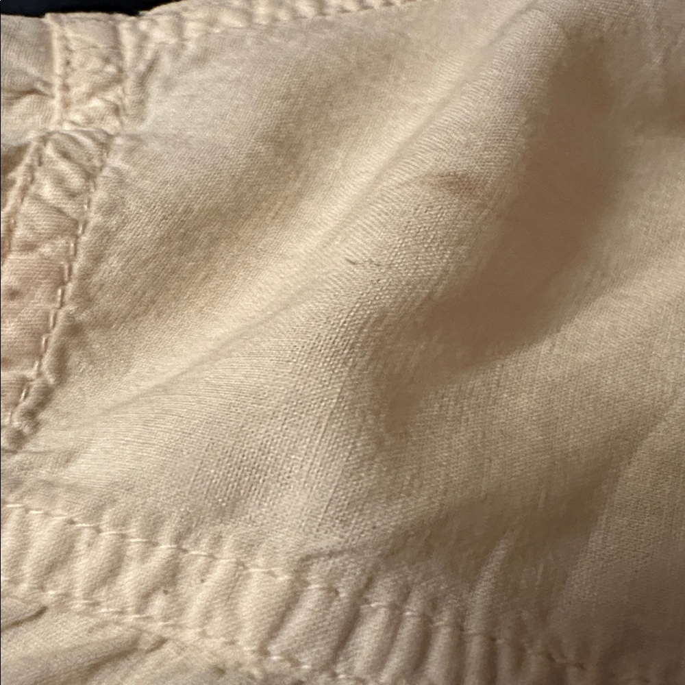 Cream Button-Up Shirt with Pockets - Picture 3 of 3